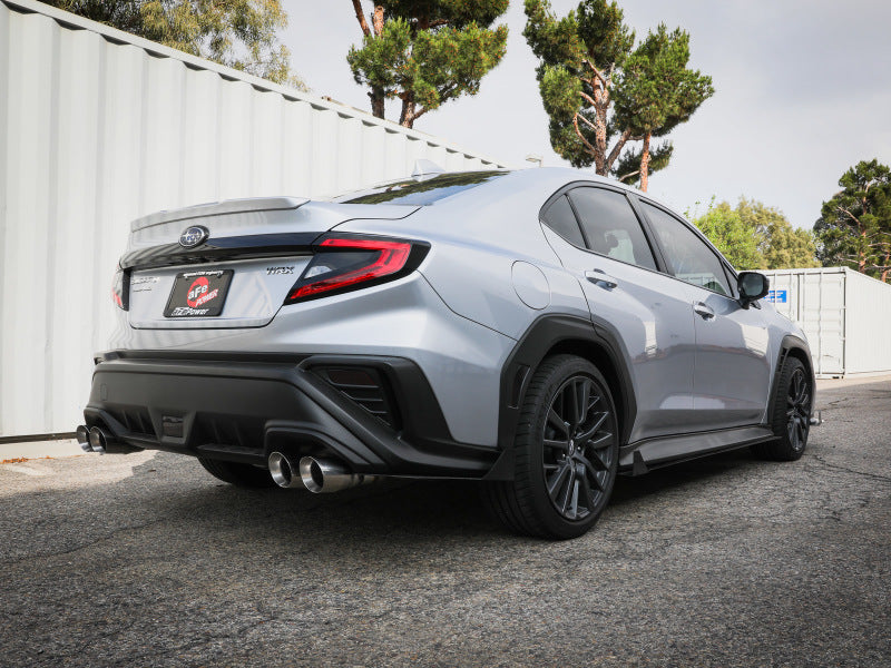 aFe 49-36809-P aFe POWER Takeda 3in to 2-1/2in 304 SS Cat-Back Exhaust w/ Polished Tips 22-23 Subaru WRX H4-2.4L(t)