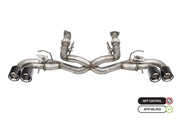 CORSA Performance 21106CF Corsa 20-23 Chevrolet Corvette C8 RWD 3in Delete 4 Valve Cat-Back w/NPP w/4.5in CF Polished Tips - 21106CF