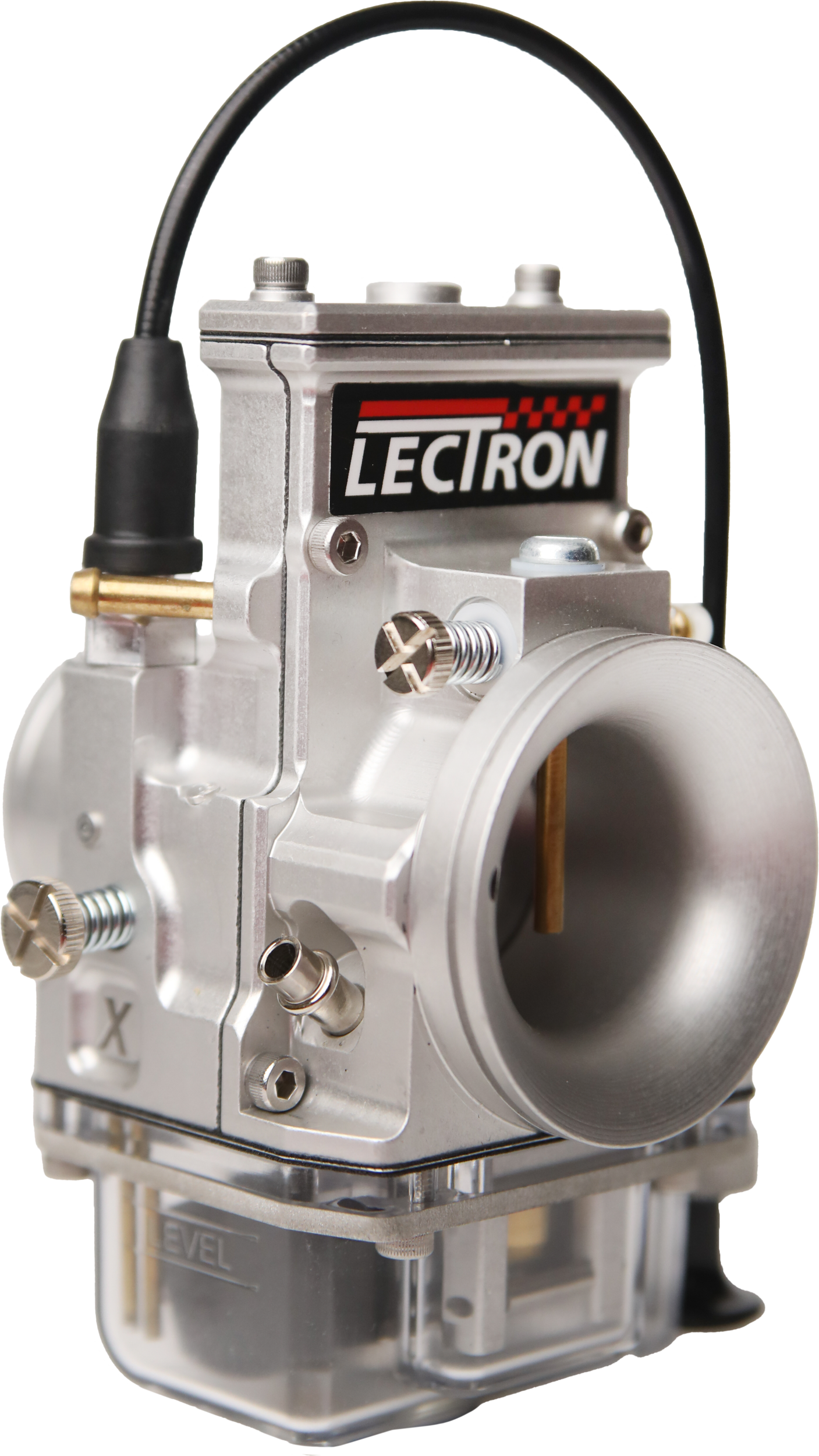 Lectrons LLC Carburetor Kit for Intake/Carbon/Fuel System 1481-HDX-+-C34-S - Carbon Billetron Hdx 96-124CI 34 Cable