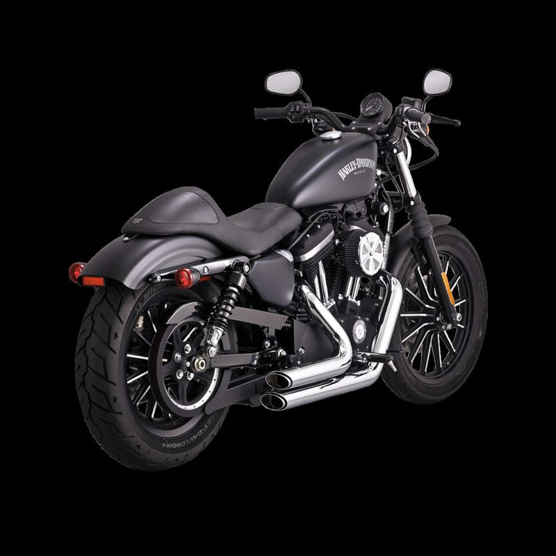Vance & Hines HD Dyna 12-17 Shortshots Staggered Chrome PCX Full System Exhaust - 17327