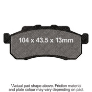 EBC Powersports FA477X EBC 09-13 Honda MUV 700 Big Red Parking Brake Front Right FA-SFA-X Brake Pads