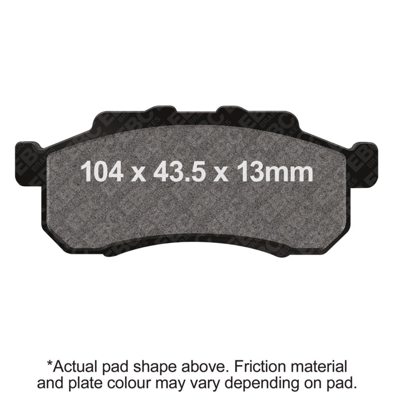 EBC Powersports FA477X EBC 09-13 Honda MUV 700 Big Red Parking Brake Front Right FA-SFA-X Brake Pads