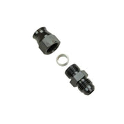 Moroso 65350 Moroso Aluminum Fitting Adapter 6AN Male to 3/8in Tube Compression - Black - 65350