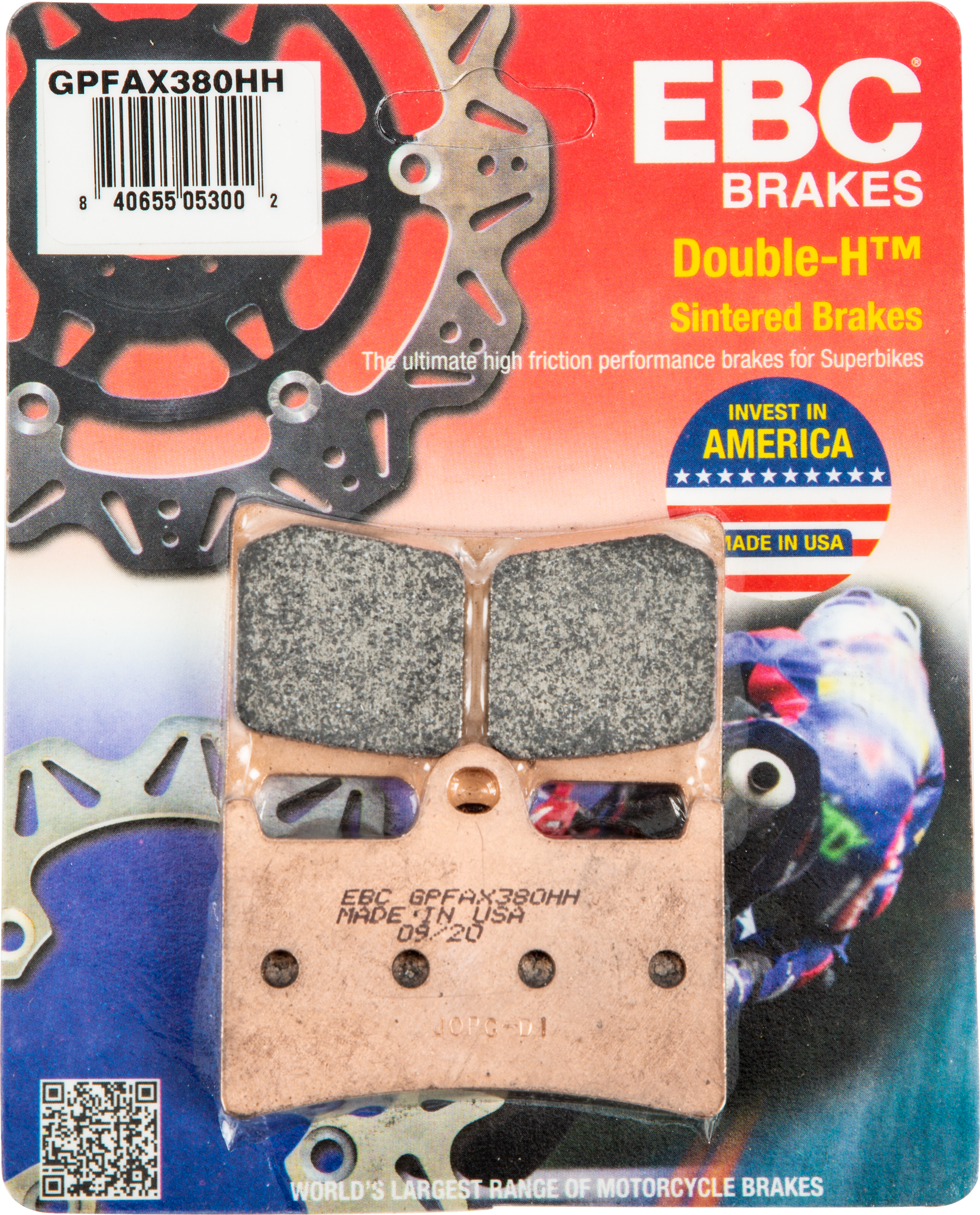 EBC Gpfax Sintered Road Race Brake Pads Gpfax380HH