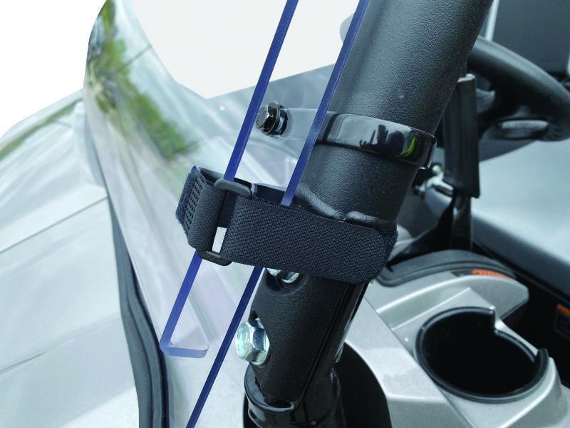 QuadBoss 375787 QuadBoss 16-22 Kawasaki KAF820 Mule Pro-DX Windbreak Folding Windshield - 375787