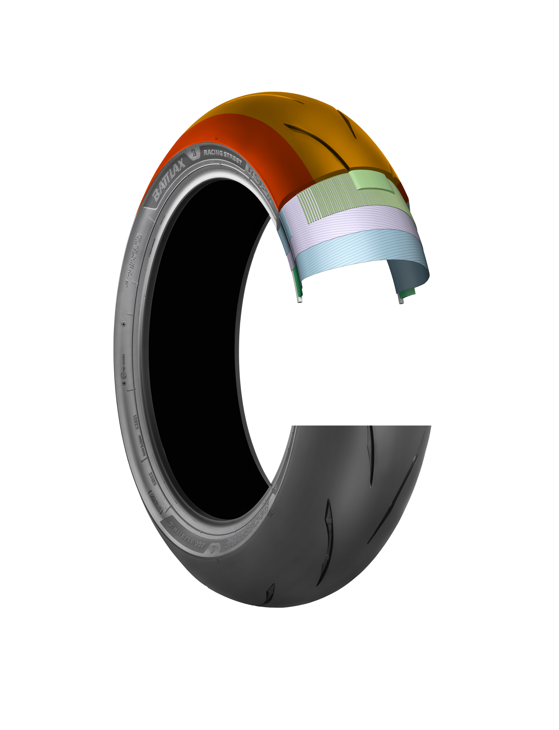 Tire Battlax Rs12 Rear 200/55zr17 78w Radial Tl