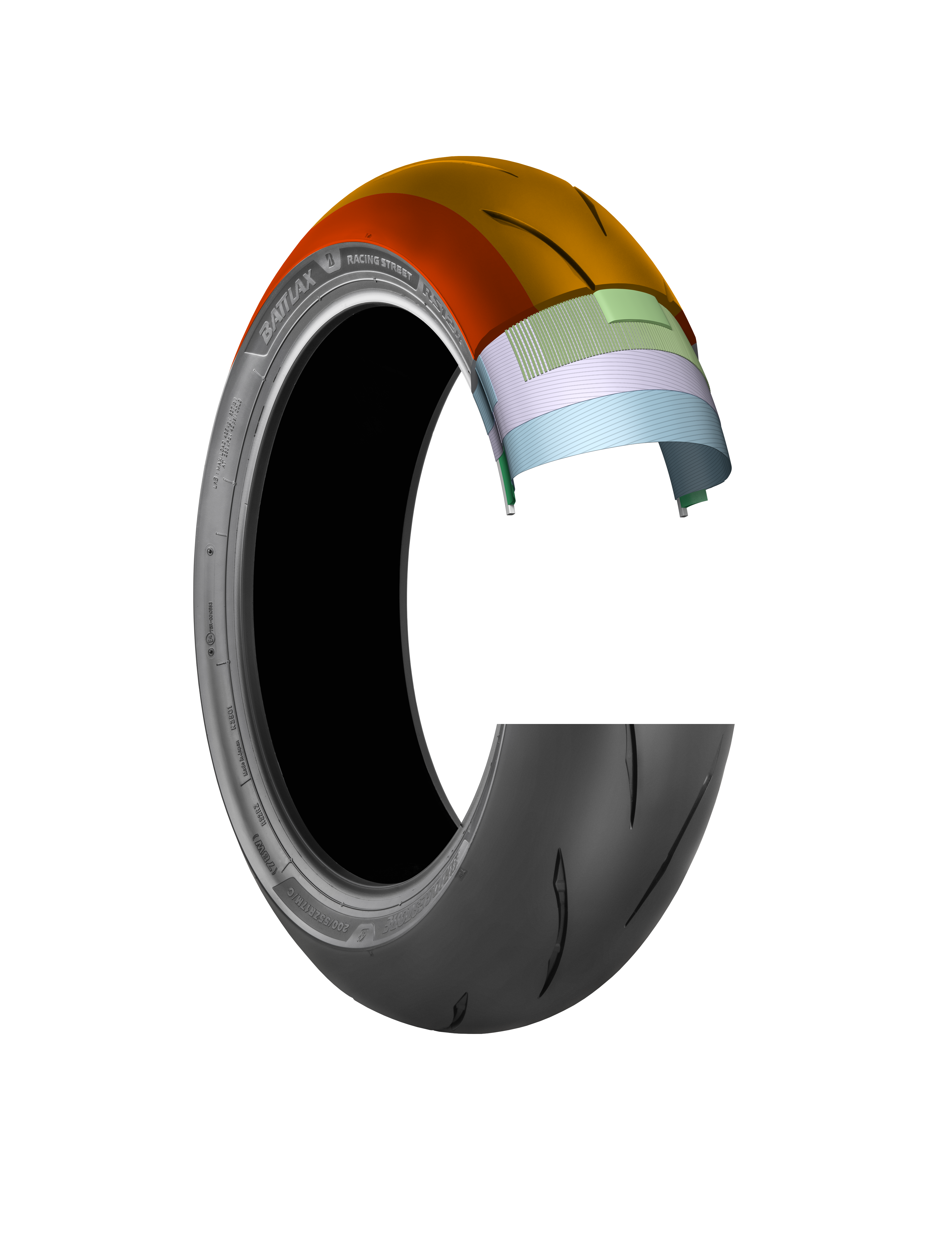 Tire Battlax Rs12 Rear 190/55zr17 75w Radial Tl