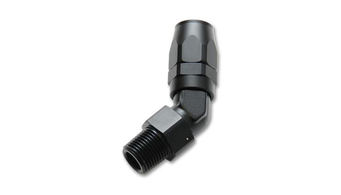 Vibrant 26406 Vibrant -10AN Male NPT 45Degree Hose End Fitting - 3/8 NPT
