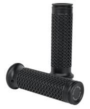 Slash Cut Grip Set 7/8" Pr Black