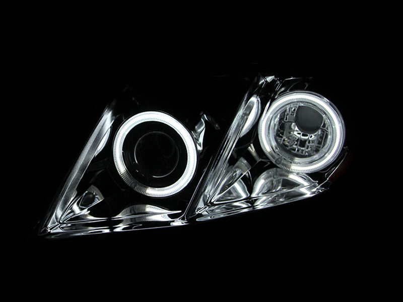 ANZO 121181 ANZO 2007-2009 Toyota Camry Projector Headlights w/ Halo Black