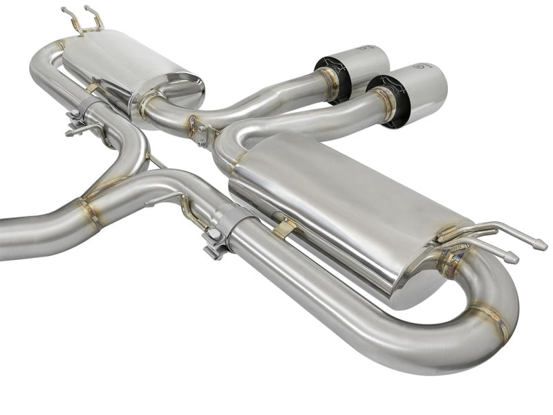 aFe 49-36621-P aFe Takeda 3in 304 SS Cat-Back Exhaust System w/Polished Tips 2017+ Honda Civic Si (4dr) I4 1.5L (t)