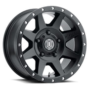 ICON 1818905560SB ICON Rebound 18x9 5x150 25mm Offset 6in BS 110.1mm Bore Satin Black Wheel - 1818905560SB