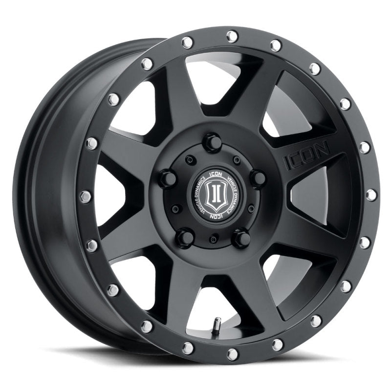 ICON 1818905560SB ICON Rebound 18x9 5x150 25mm Offset 6in BS 110.1mm Bore Satin Black Wheel - 1818905560SB