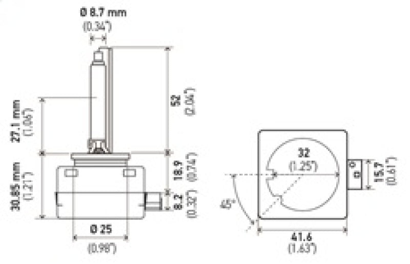 Hella D1S 5000 K Hella Xenon D1S Bulb PK32d-2 85V 35W 5000k