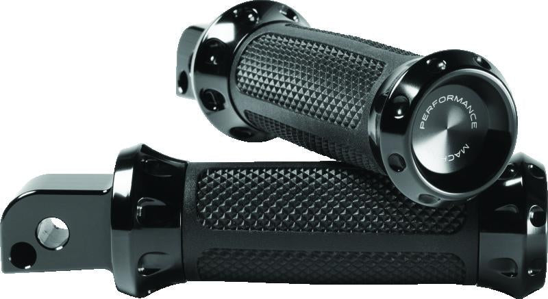 Performance Machine 0035-1245M-B Performance Machine Footpegs Overdrive Passenger - Black Ano