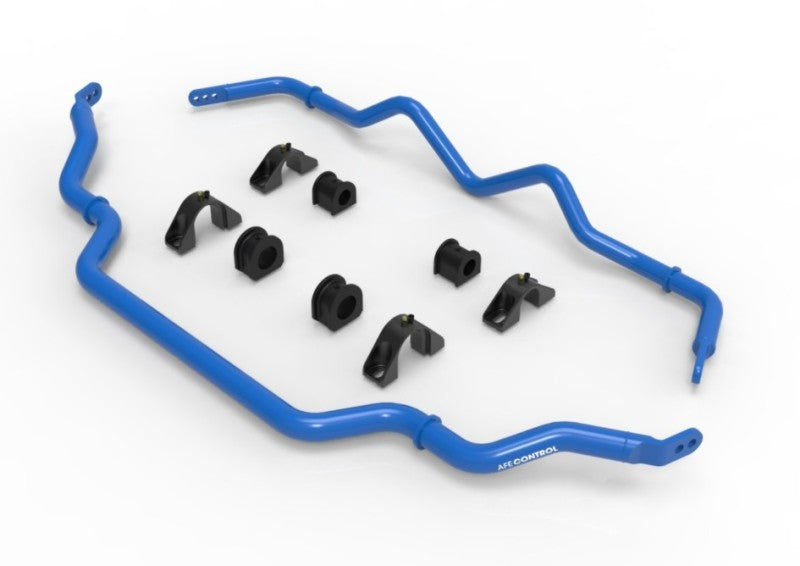aFe 440-711001-L aFe 16-21 Infiniti Q50/Q60 3.0L (tt) Front and Rear Sway Bar Set Blue