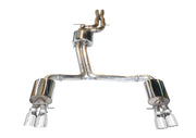 AWE Tuning 3010-42016 AWE Tuning Audi B8.5 S4 3.0T Touring Edition Exhaust System - Chrome Silver Tips (102mm)
