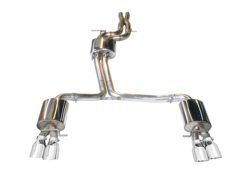 AWE Tuning 3010-42016 AWE Tuning Audi B8.5 S4 3.0T Touring Edition Exhaust System - Chrome Silver Tips (102mm)