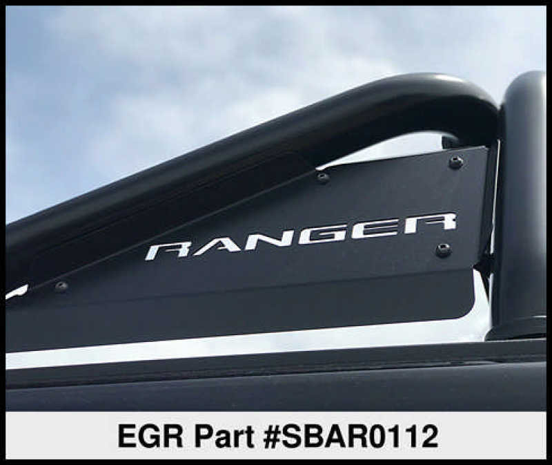EGR 2019+ Ford Ranger Black Powder Coat S-Series Sports Bar (w/o Side Plates) - SBAR0112