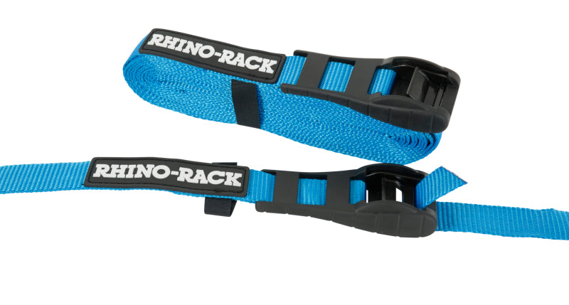 Rhino-Rack RTD35P Rhino-Rack Rapid Tie Down Straps w/Buckle Protector - 3.5m/11.5ft - Pair - Black - RTD35P