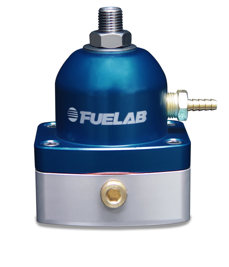 Fuelab 51502-3 Fuelab 515 EFI Adjustable FPR 25-90 PSI (2) -6AN In (1) -6AN Return - Blue