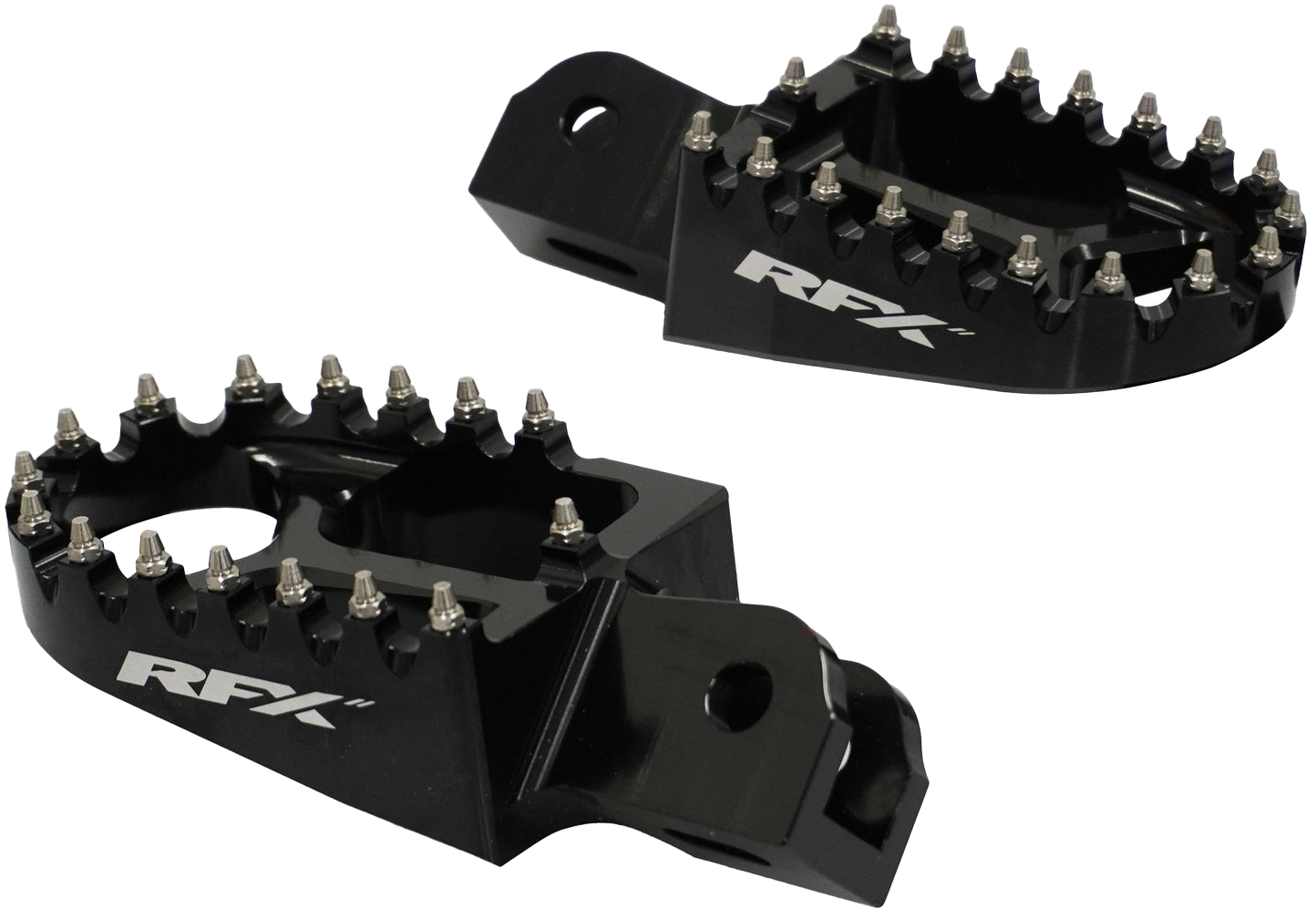 RFX PRO Series Aluminum Footpegs Foot Controls FXFR 60100 99BK - Black