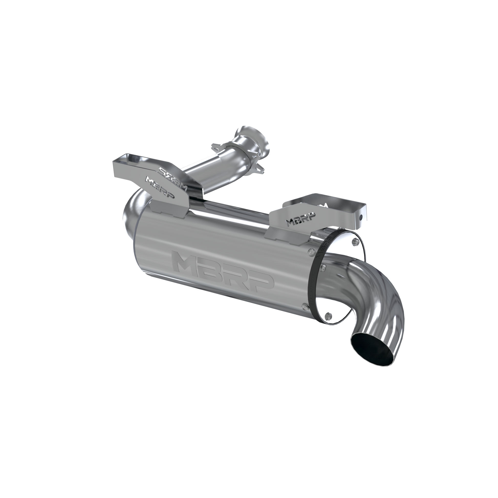 MBRP Performance Muffler Exhaust AT-9801PT - Chrome Single Slip-ON System