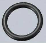 Black rubber O-ring for water pipe, compatible with Lippert O-Ring Water Pipe 2GWH-OR3
