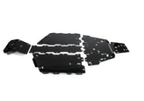 Black metal skid plate assembly for vehicle underbody protection by Rival Powersports USA