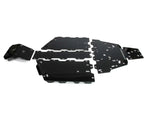 Black metal skid plates for vehicle underbody protection from Rival Powersports USA