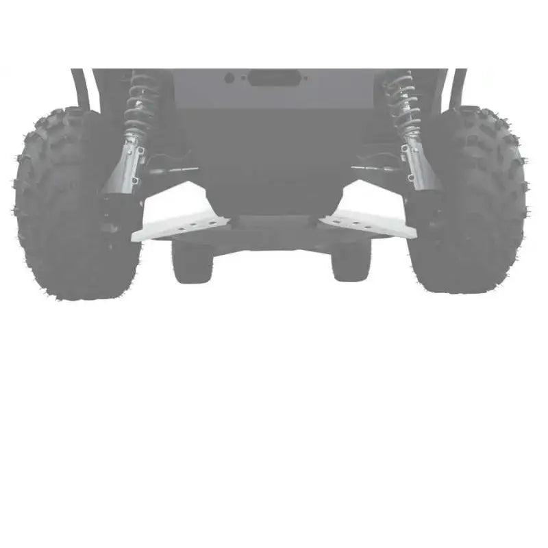 ATV rear view showing Rival Powersports USA Front A Arm Guards for powersports USA
