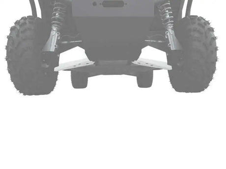 ATV rear view showing Rival Powersports USA Front A Arm Guards for powersports USA