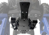 Black metal ATV skid plate for powersports USA by Rival Powersports USA Central