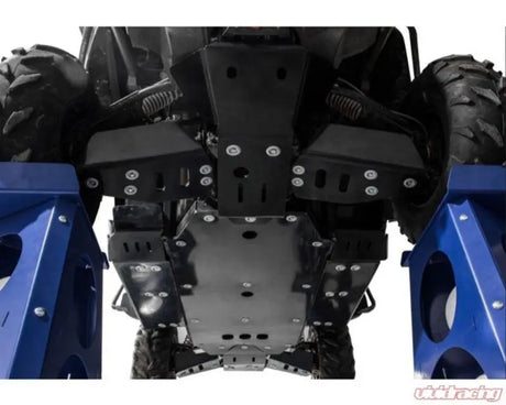 Black undercarriage protection for powersports USA by Rival Powersports USA Rear A Arm Guards plastic