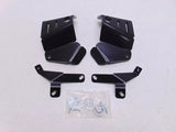 Black metal mounting brackets and hardware for Rival Powersports USA Rear A Arm Guards