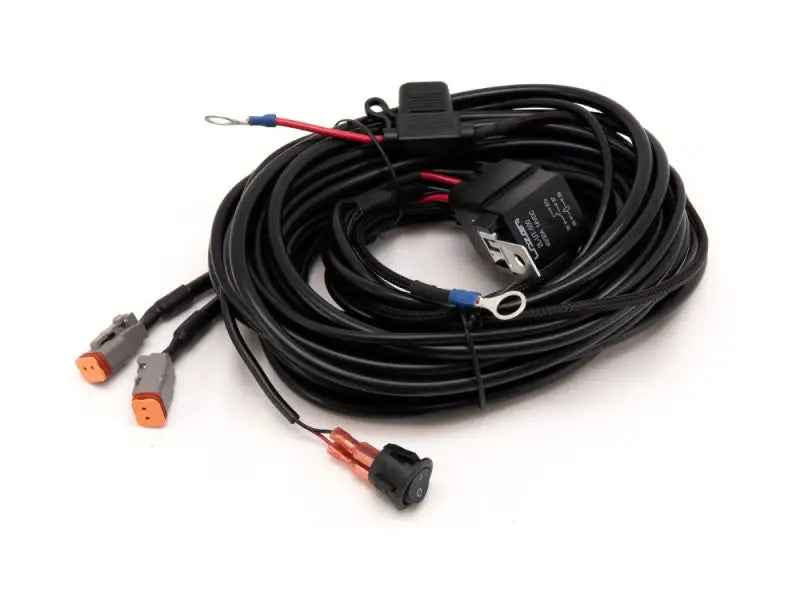 Black wiring harness with connectors for 2L-UT-500 Triplerlight 2-Lamp Utility Series