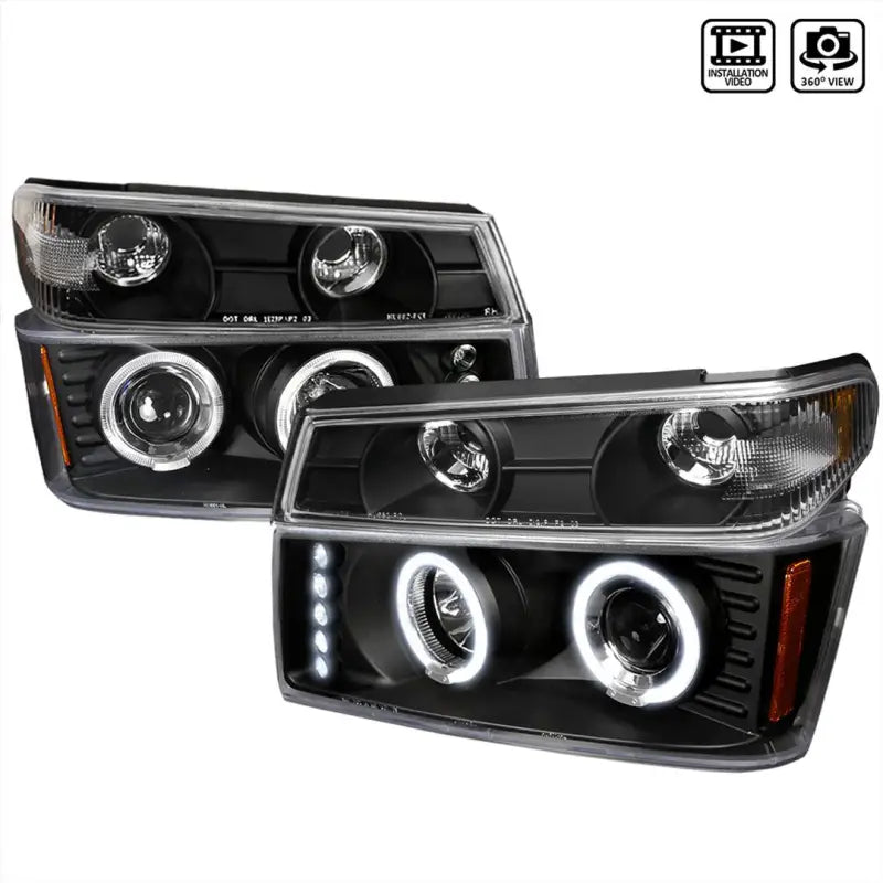 2LCLHP-COL04HJM-TM Spec-D Tunin Combo: 04-11 Proj H.L + Corner Ligh - Headlight Assembly