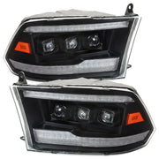 2LHE-RAM09JM-SQ-RS Spec-D Tunin Led Projector Headlights With Matte - Headlight Assembly
