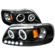 2LHP-F15097JM-TM Spec-D Tunin Halo Led Projector Black - Headlight Assembly