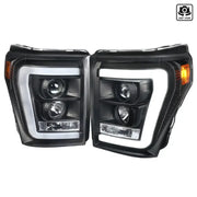 2LHP-F25011JM-TM Spec-D Tunin Projector Headlights- Black Also Fi - Headlight Assembly
