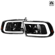 2LHP-RAM09BK-G2-TM Spec-D Tunin Light Bar Style Projector Headlight - Assembly