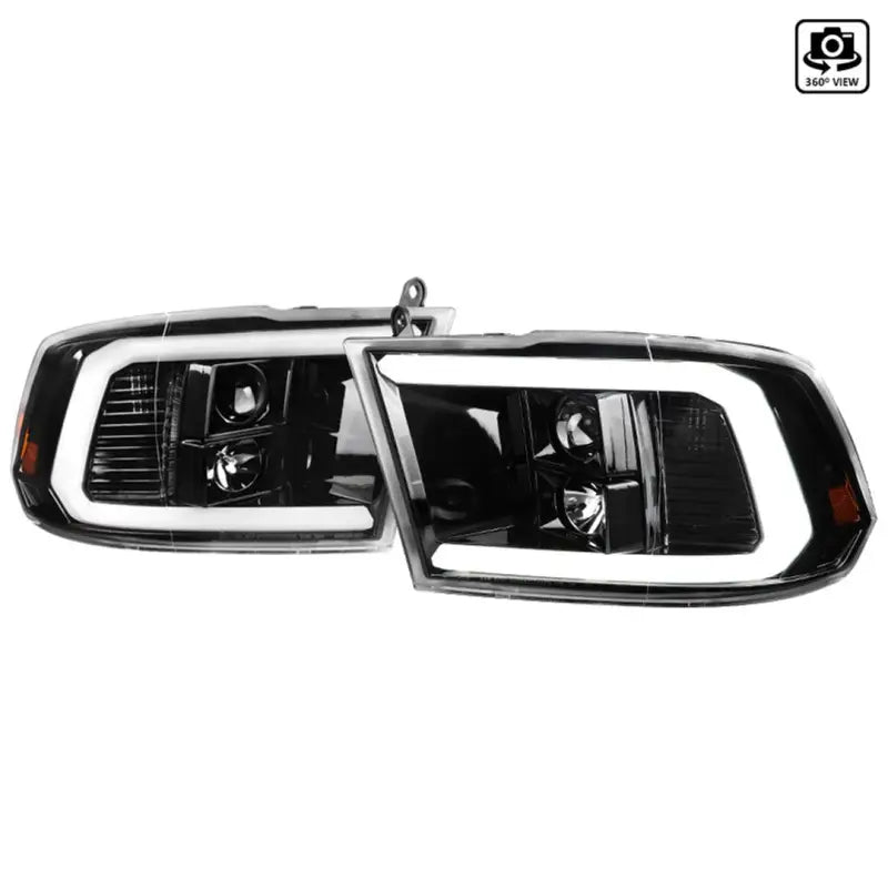 2LHP-RAM09BK-G2-TM Spec-D Tunin Light Bar Style Projector Headlight - Assembly