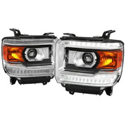 2LHP-SIE14-DRL-GO Spec-D Tunin Projector Headlight With Led Bar - Assembly