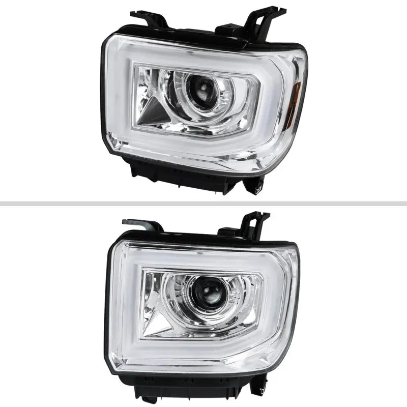 2LHP-SIE14-TM Spec-D Tunin Projector Headlights - Chrome - Headlight Assembly