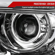 2LHP-SIE14-TM Spec-D Tunin Projector Headlights - Chrome - Headlight Assembly