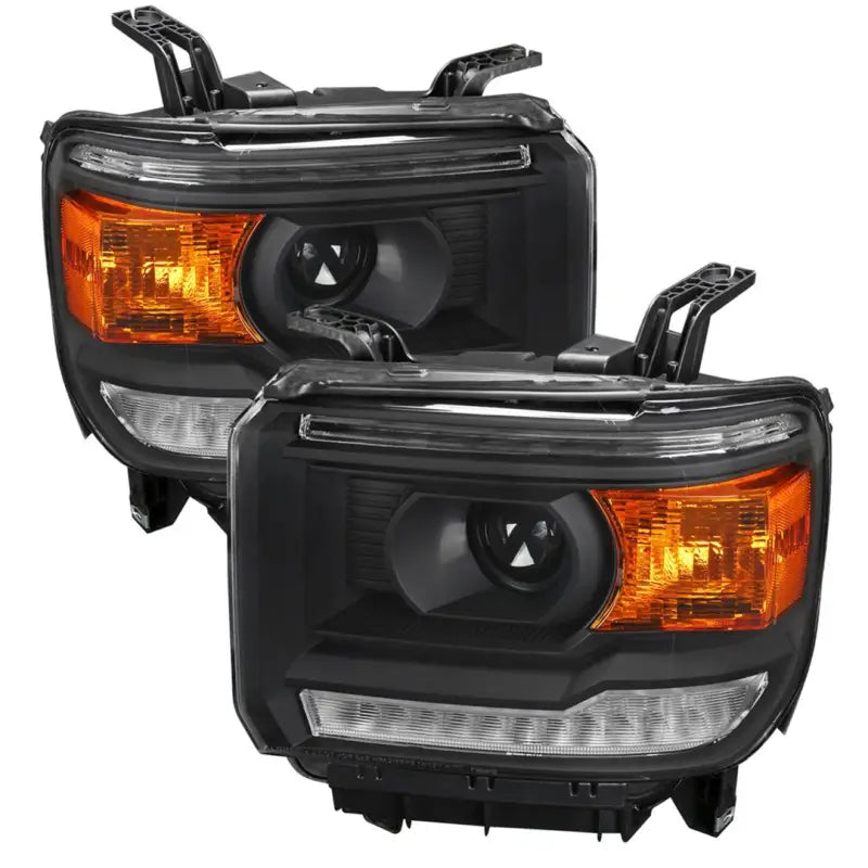 2LHP-SIE14JM-DRL-GO Spec-D Tunin Projector Headlight With Led Bar - Assembly