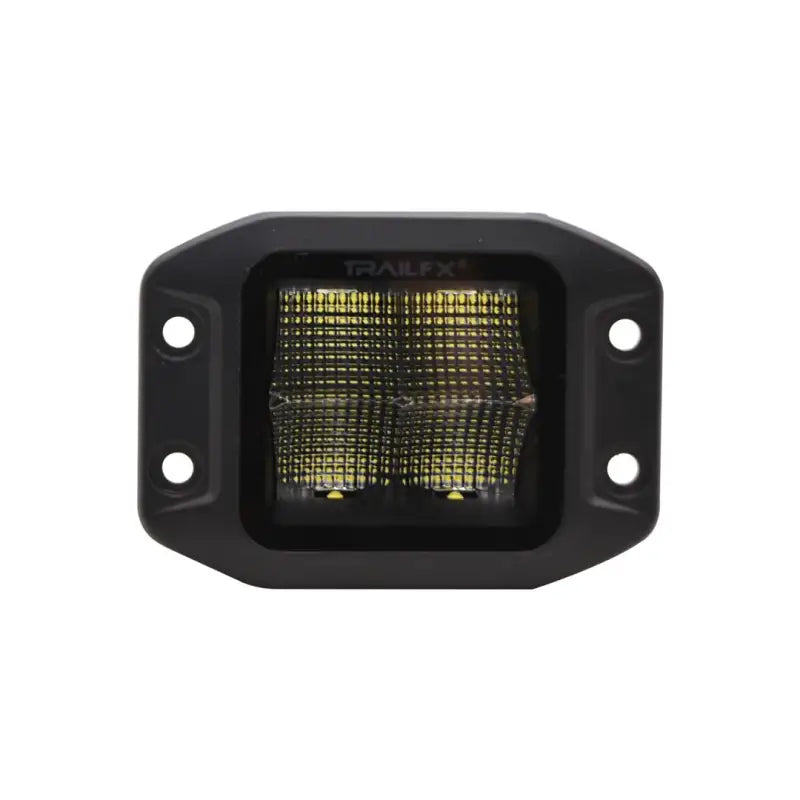 Trailfx 2X2CFFMB Black Pod 4X5W Flush Mount Flood Light - Enhanced Illumination and Sleek Design