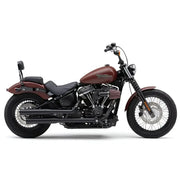 3" Rpt Slip Ons Black Softail 18 22 - COBRA