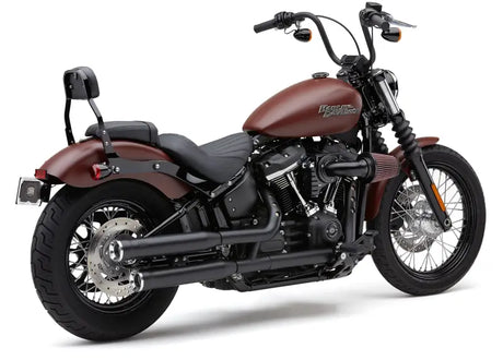 3" Rpt Slip Ons Black Softail 18 22 - COBRA