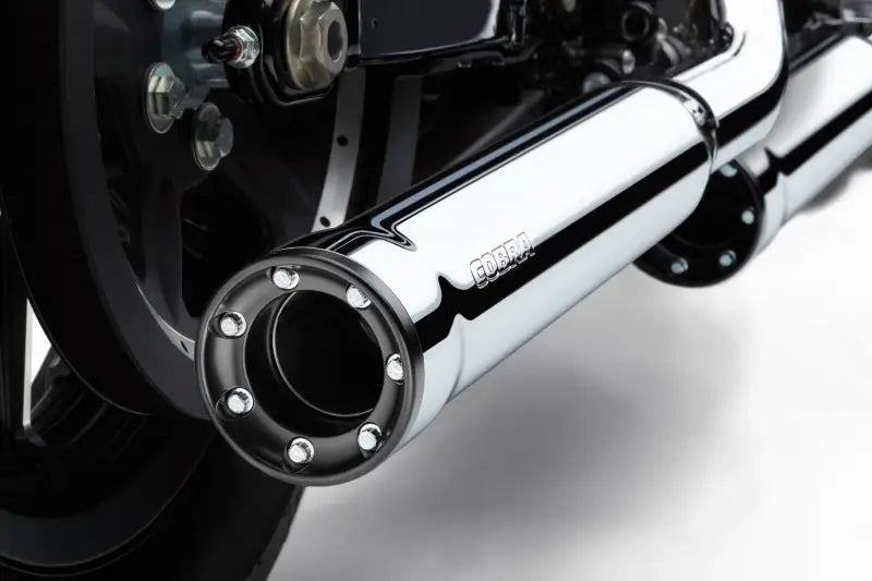 3" Rpt Slip Ons Chrome Sportster 14 22 - COBRA